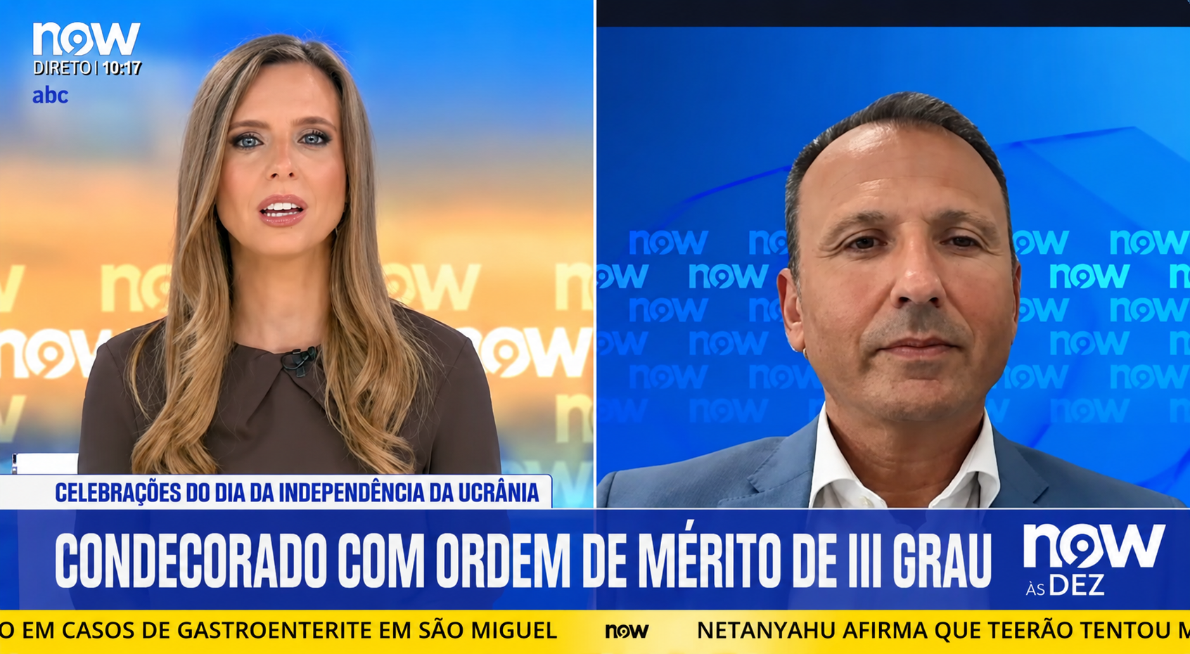  Luís Alves recebe distinção num momento dedicado aos 35 anos da independência da Ucrânia | NOW