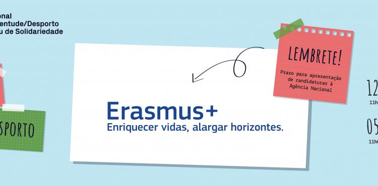 Candidaturas Erasmus+ Juventude/Desporto